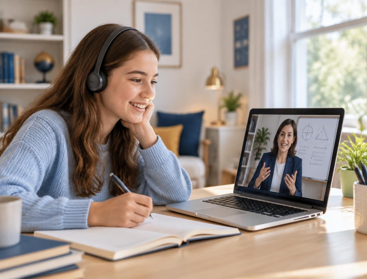 Student learning online